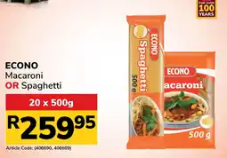 Jumbo Econo Macaroni or Spaghetti offer