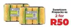 Food Lover's Market Sweetcorn prepacks 4s offer
