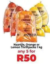 Food Lover's Market Lovers+ - naartjie, orange or lemon thriftpacks offer