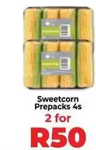 Food Lover's Market Sweetcorn prepacks offer
