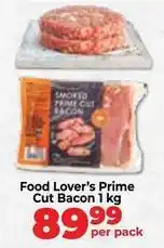 Food Lover's Market Prime cut bacon offer