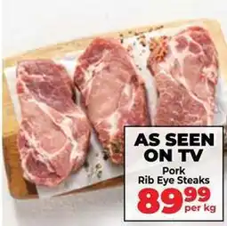 Food Lover's Market Pork rib eye steaks offer