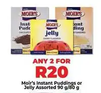 Food Lover's Market Moir's - instant puddings or jelly assorted offer