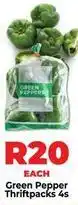 Food Lover's Market Green pepper thriftpacks 4s offer