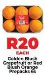 Food Lover's Market Golden blush grapefruit or red blush orange prepacks offer