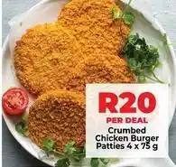 Food Lover's Market Crumbed chicken burger patties offer