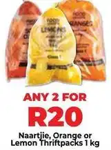 Food Lover's Market Naartjie, orange or lemon thriftpacks offer