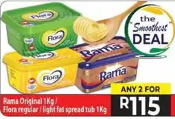 Supa Store Rama Original / Flora regular / light fat spread offer