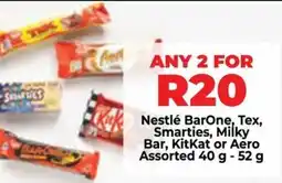 Food Lover's Market Nestlé BarOne, Tex, Smarties, Milky Bar, KitKat or Aero Assorted offer