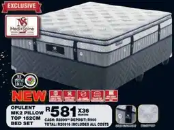 Lewis Medi+Spine Opulent MK2 Pillow Top 152cm Bed Set offer
