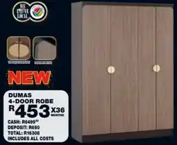 Lewis Dumas 4-door robe offer