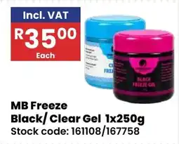 Africa Cash and Carry MB Freeze Black/Clear Gel offer