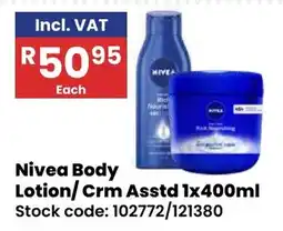 Africa Cash and Carry Nivea Body Lotion/Crm offer