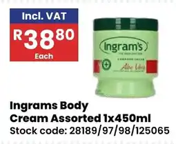 Africa Cash and Carry Ingrams Body Cream Assorted offer