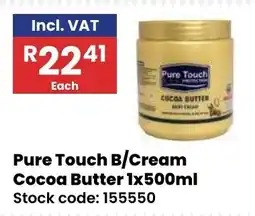 Africa Cash and Carry Pure Touch B/Cream Cocoa Butter offer
