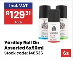 Africa Cash and Carry Yardley Roll On Assorted offer