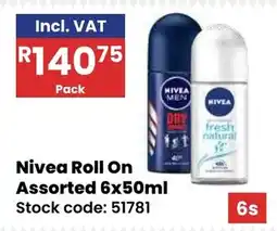 Africa Cash and Carry Nivea Roll On Assorted offer