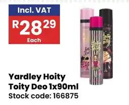 Africa Cash and Carry Yardley Hoity Toity Deo offer