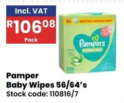 Africa Cash and Carry Pamper Baby Wipes offer