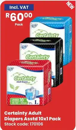 Africa Cash and Carry Certainty Adult Diapers offer