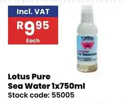 Africa Cash and Carry Lotus Pure Sea Water offer