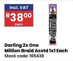 Africa Cash and Carry Darling 2x One Million Braid Assorted offer