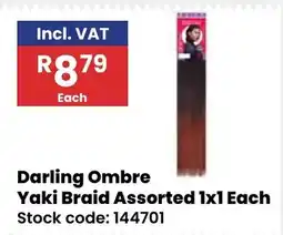Africa Cash and Carry Darling Ombre Yaki Braid Assorted offer