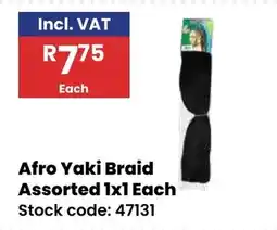 Africa Cash and Carry Afro Yaki Braid Assorted offer