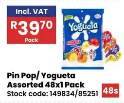 Africa Cash and Carry Pin Pop/Yogueta Assorted offer