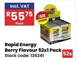 Africa Cash and Carry Rapid Energy Berry Flavour offer