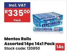 Africa Cash and Carry Mentos Rolls Assorted offer