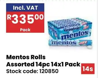 Africa Cash and Carry Mentos Rolls Assorted offer