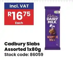 Africa Cash and Carry Cadbury Slabs Assorted offer