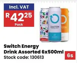 Africa Cash and Carry Switch Energy Drink Assorted offer