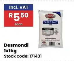 Africa Cash and Carry Desmondi Table Salt offer