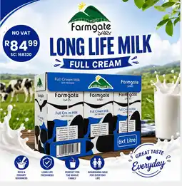 Africa Cash and Carry Farmgate Dairy Long Life Milk Full Cream offer