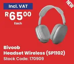 Africa Cash and Carry Bivoob Headset Wireless (SPI102) offer