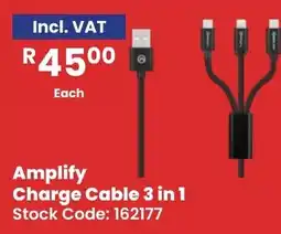 Africa Cash and Carry Amplify Charge Cable 3 in 1 offer