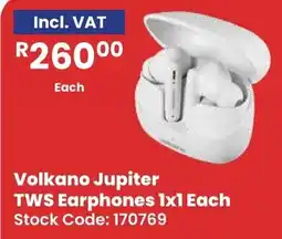 Africa Cash and Carry Volkano Jupiter TWS Earphones offer