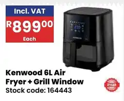 Africa Cash and Carry Kenwood 6L Air Fryer + Grill Window offer