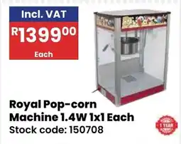 Africa Cash and Carry Royal Pop-corn Machine offer