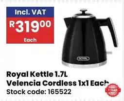 Africa Cash and Carry Royal Kettle 1.7L offer