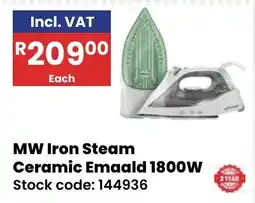 Africa Cash and Carry MW Iron Steam Ceramic Emaald offer