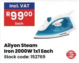 Africa Cash and Carry Ailyon Steam Iron offer