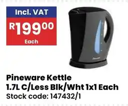 Africa Cash and Carry Pineware Kettle offer