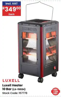 Africa Cash and Carry Luxell Heater 10 Bar offer