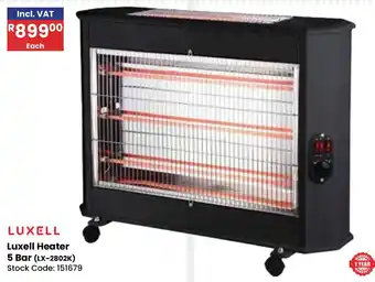 Africa Cash and Carry Luxell Heater 5 Bar offer