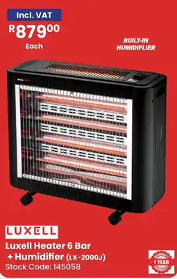 Africa Cash and Carry Luxell Heater 6 Bar + Humidifier offer
