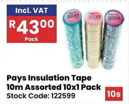 Africa Cash and Carry Pays Insulation Tape Assorted offer