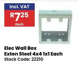 Africa Cash and Carry Elec Wall Box Exten Steel offer